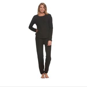 Felina Comfyz Lounge Set Pajamas Top & Pants Soft Gray Size XXL